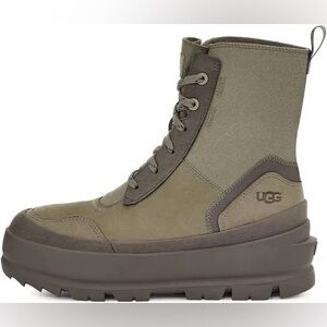 UGG Olive and Charcoal Lace-Up Boots